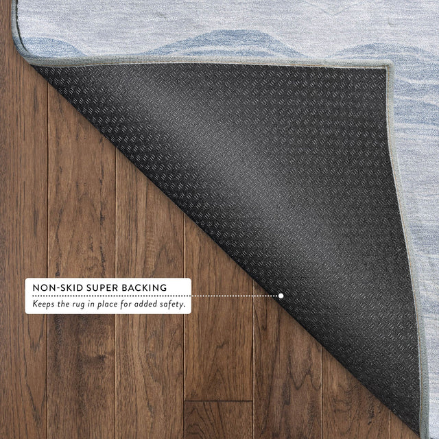 Dalyn Pacifica PA6 Sky Rug backing detail