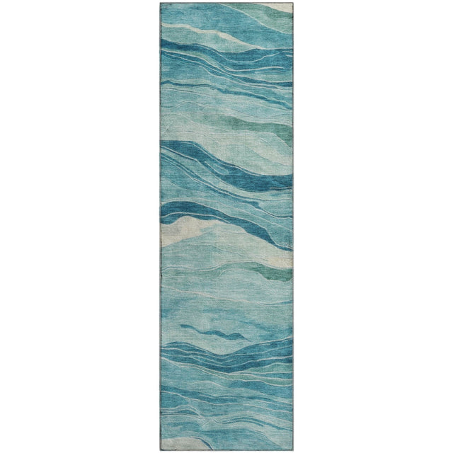 Dalyn Pacifica PA6 Turquoise Rug runner rug