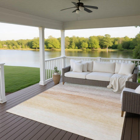 Dalyn Pacifica PA8 Coral Rug outdoor lifestyle image