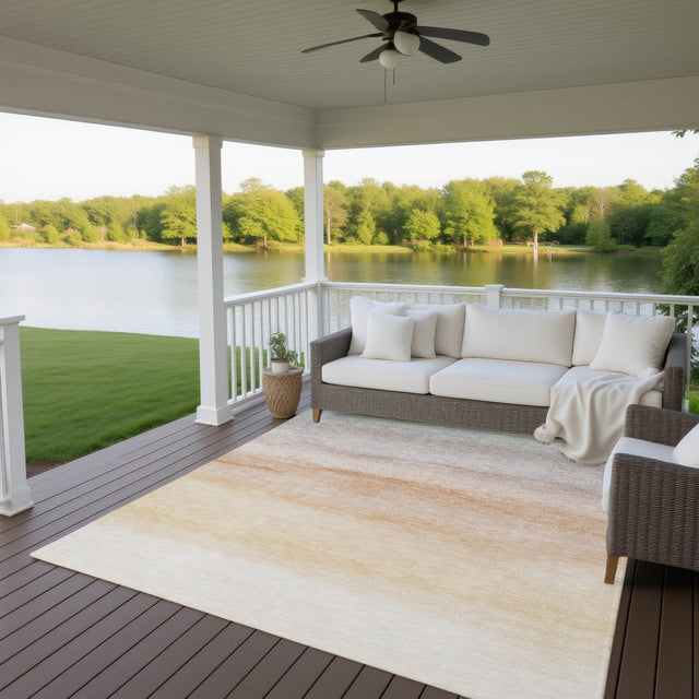 Dalyn Pacifica PA8 Coral Rug outdoor lifestyle image