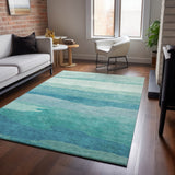 Dalyn Pacifica PA9 Turquoise Rug shown in a room
