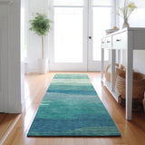 Dalyn Pacifica PA9 Turquoise Rug shown in a room