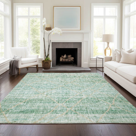 Dalyn Portico PO1 Aloe Rug shown in a room