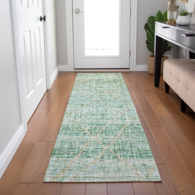 Dalyn Portico PO1 Aloe Rug shown in a room
