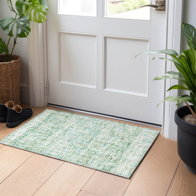 Dalyn Portico PO1 Aloe Rug shown in a room