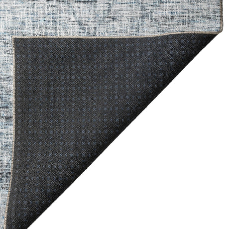 Dalyn Portico PO1 Blue Rug backing detail