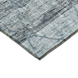 Dalyn Portico PO1 Blue Rug corner detail