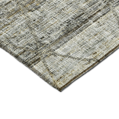 Dalyn Portico PO1 Pewter Rug corner detail