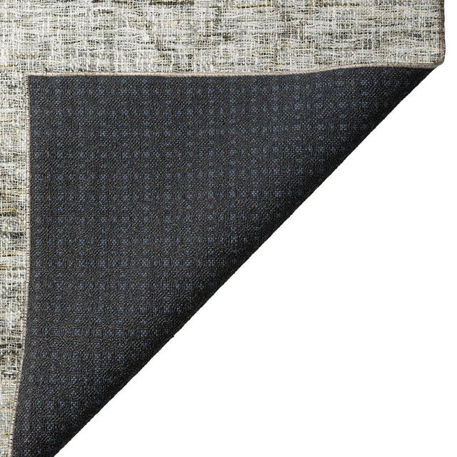 Dalyn Portico PO1 Pewter Rug backing detail