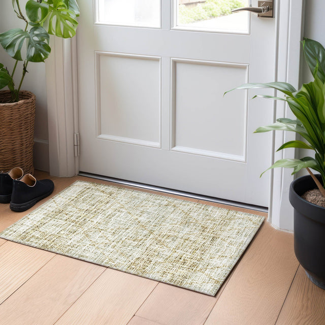 Dalyn Portico PO1 Wheat Rug shown in a room