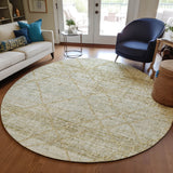 Dalyn Portico PO1 Wheat Rug shown in a room