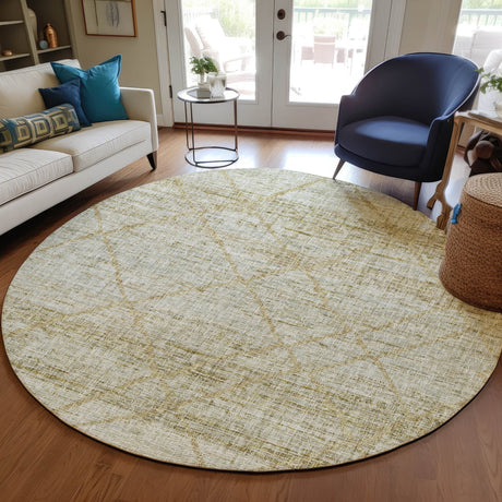 Dalyn Portico PO1 Wheat Rug shown in a room