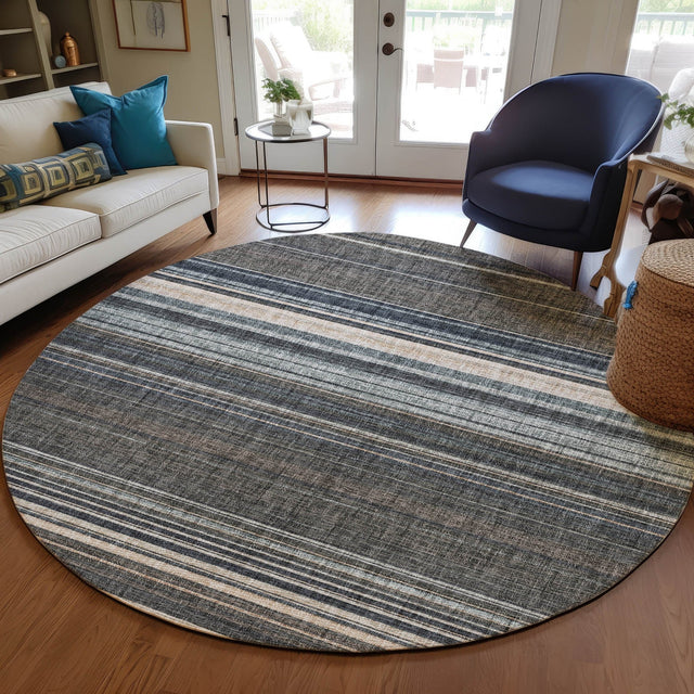 Dalyn Portico PO2 Chocolate Rug shown in a room