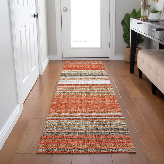 Dalyn Portico PO2 Coral Rug shown in a room
