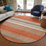 Dalyn Portico PO2 Coral Rug shown in a room