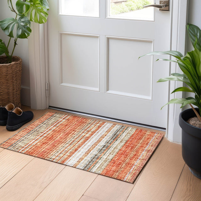 Dalyn Portico PO2 Coral Rug shown in a room