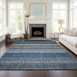 Dalyn Portico PO2 Navy Rug shown in a room