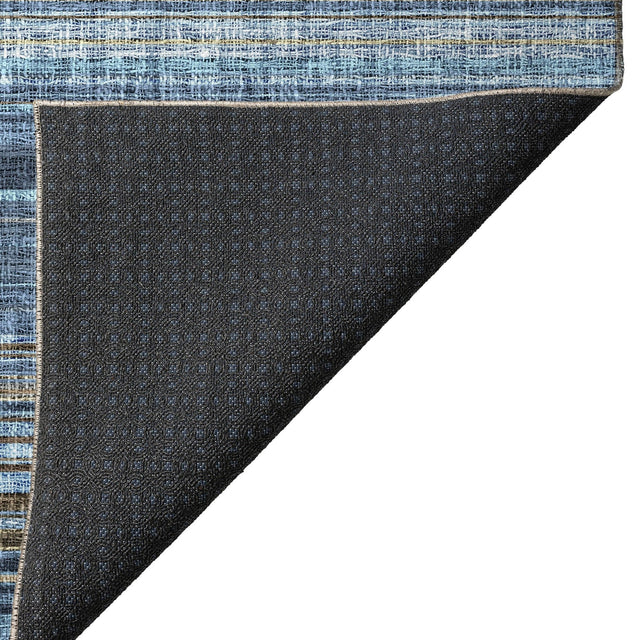 Dalyn Portico PO2 Navy Rug backing detail