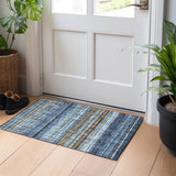 Dalyn Portico PO2 Navy Rug shown in a room
