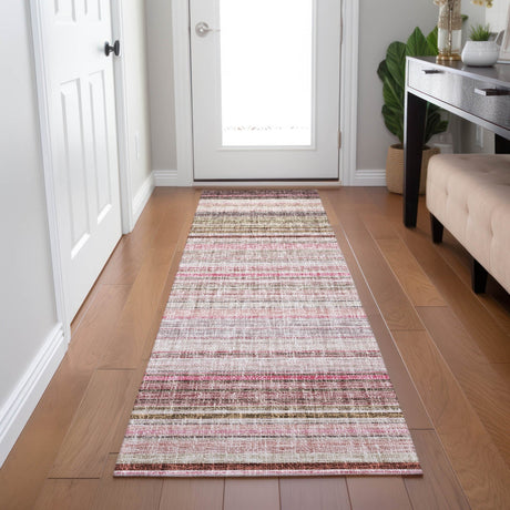 Dalyn Portico PO2 Pink Rug shown in a room