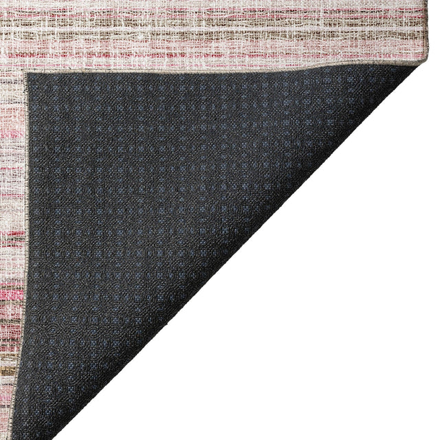 Dalyn Portico PO2 Pink Rug backing detail