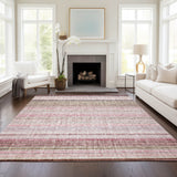 Dalyn Portico PO2 Pink Rug shown in a room