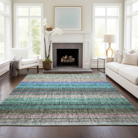 Dalyn Portico PO2 Sage Rug shown in a room