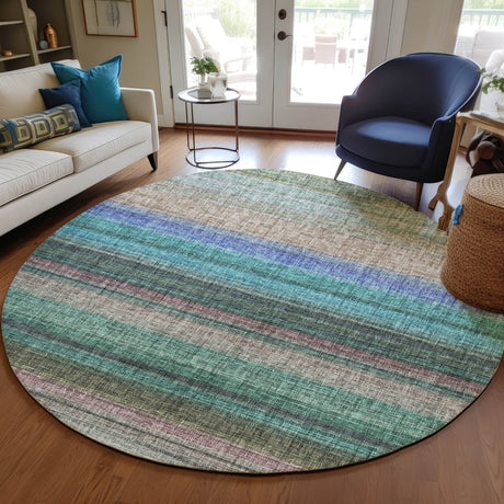 Dalyn Portico PO2 Sage Rug shown in a room