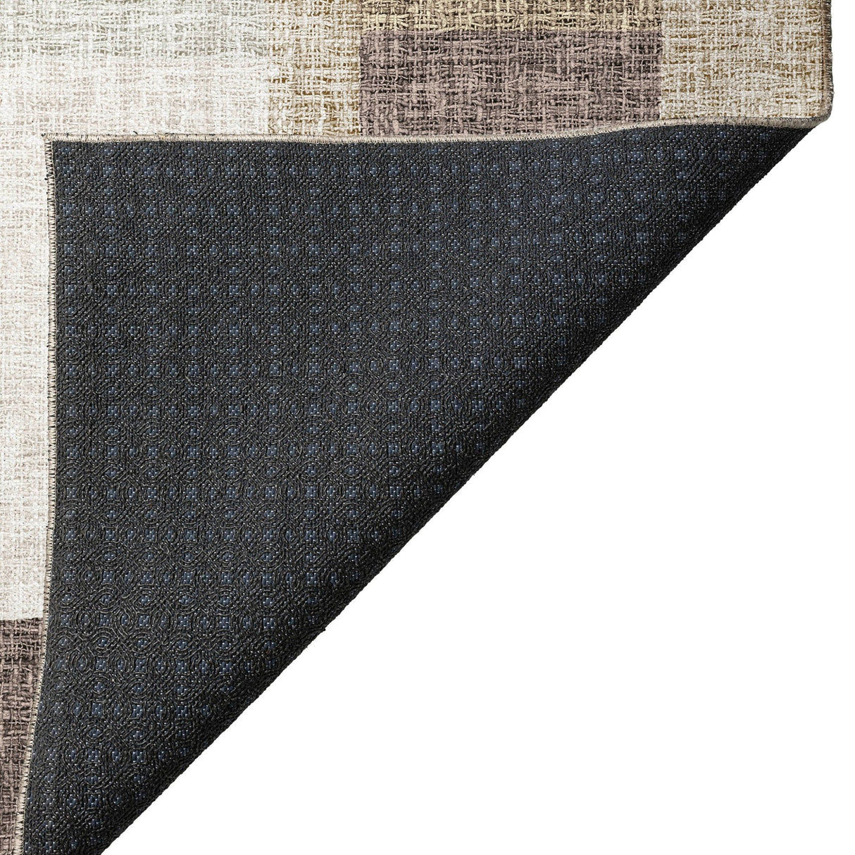 Dalyn Portico PO3 Brown Rug backing detail