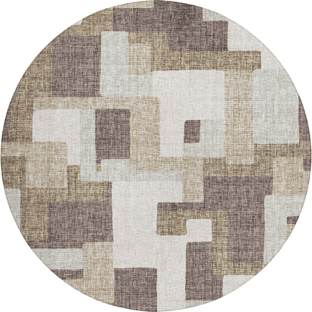 Dalyn Portico PO3 Brown Rug rectangular rug