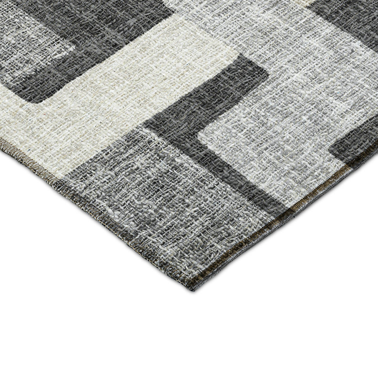 Dalyn Portico PO3 Gray Rug corner detail