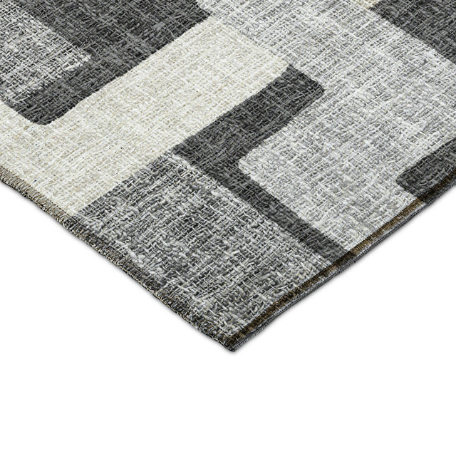 Dalyn Portico PO3 Gray Rug corner detail