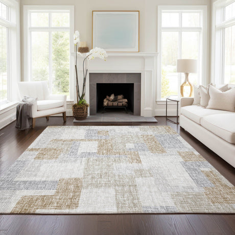 Dalyn Portico PO3 Ivory Rug shown in a room