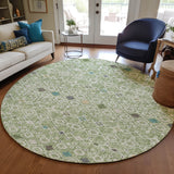 Dalyn Portico PO4 Aloe Rug shown in a room