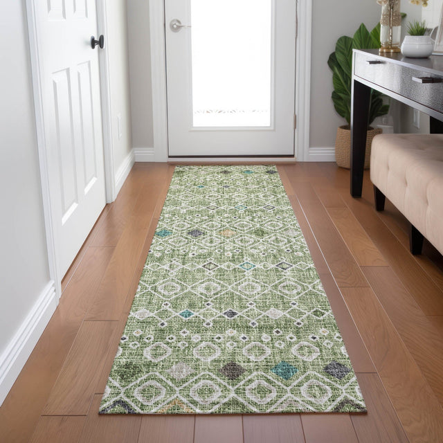 Dalyn Portico PO4 Aloe Rug shown in a room