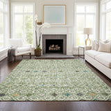 Dalyn Portico PO4 Aloe Rug shown in a room