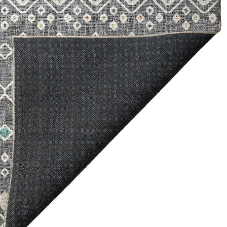 Dalyn Portico PO4 Gray Rug backing detail