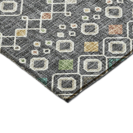 Dalyn Portico PO4 Gray Rug corner detail