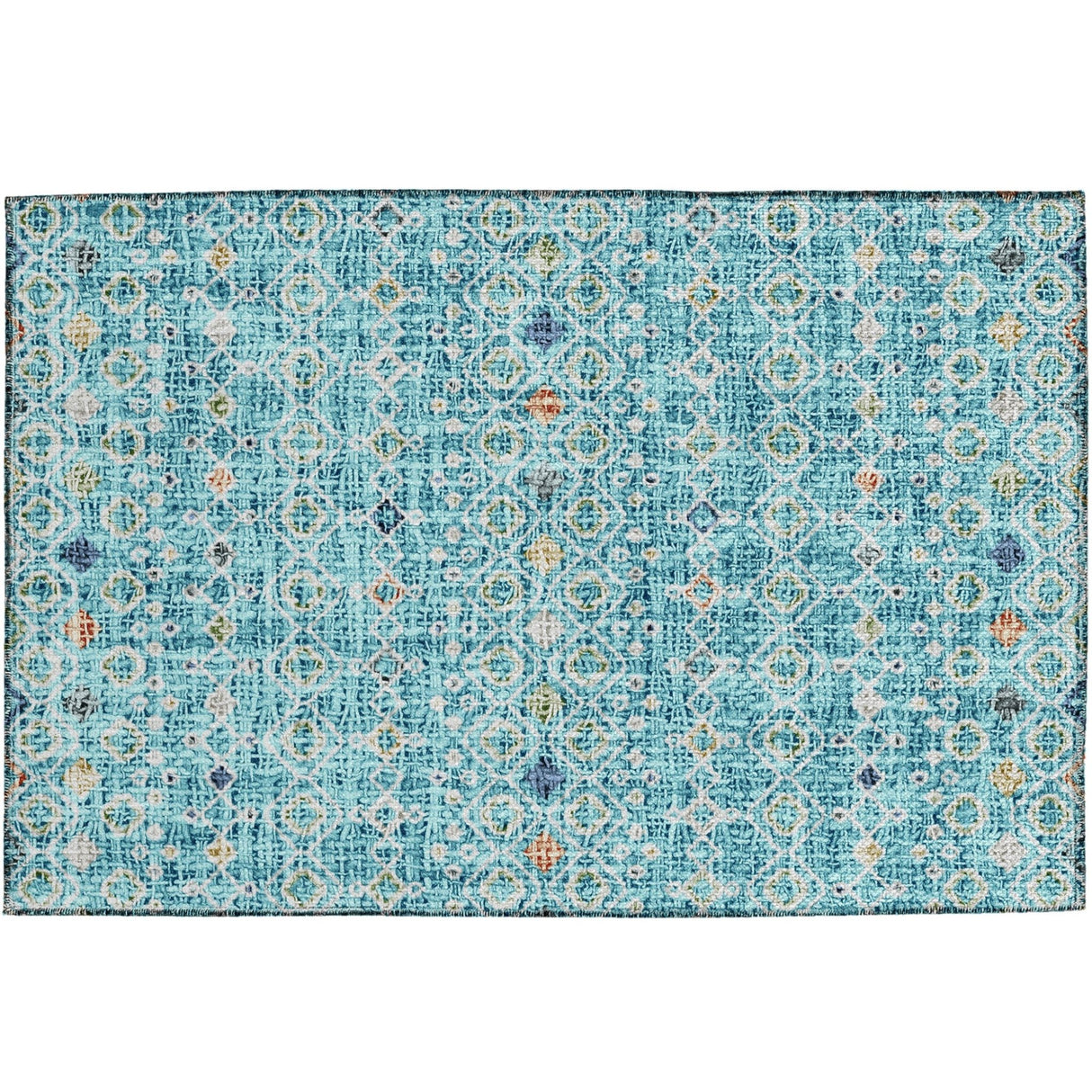 Dalyn Portico PO4 Teal Rug rectangular rug
