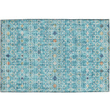 Dalyn Portico PO4 Teal Rug rectangular rug