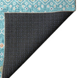 Dalyn Portico PO4 Teal Rug backing detail