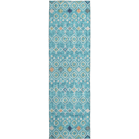 Dalyn Portico PO4 Teal Rug runner rug