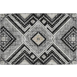 Dalyn Portico PO5 Black Rug rectangular rug