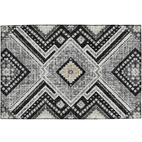 Dalyn Portico PO5 Black Rug rectangular rug