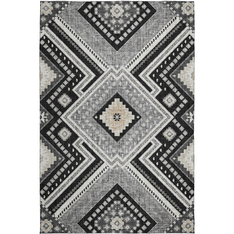 Dalyn Portico PO5 Black Rug main image