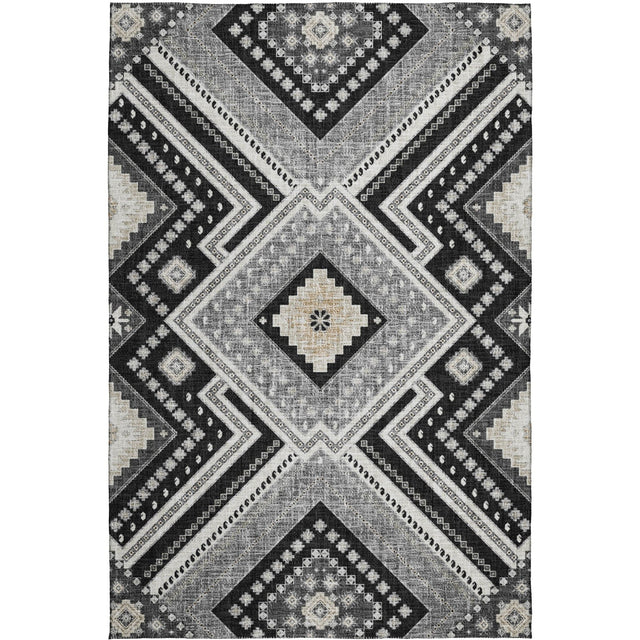 Dalyn Portico PO5 Black Rug main image
