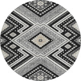 Dalyn Portico PO5 Black Rug rectangular rug