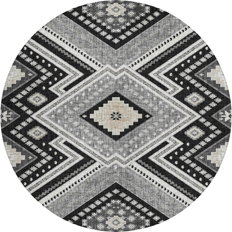 Dalyn Portico PO5 Black Rug rectangular rug