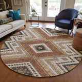 Dalyn Portico PO5 Copper Rug shown in a room