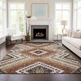 Dalyn Portico PO5 Copper Rug shown in a room